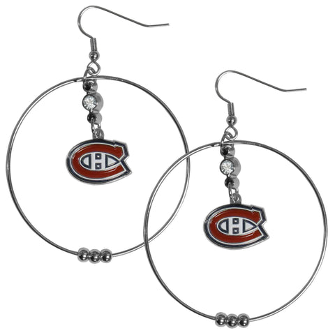 Montreal Canadiens® 2 Inch Hoop Earrings