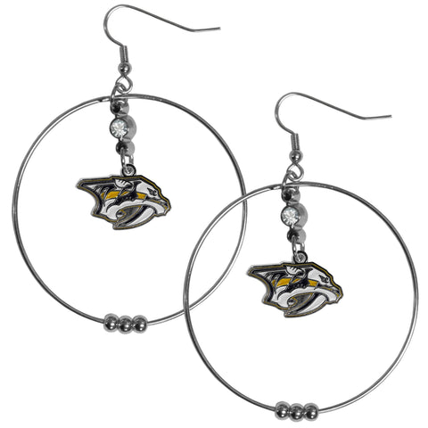 Nashville Predators® 2 Inch Hoop Earrings