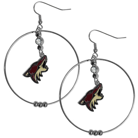 Arizona Coyotes® 2 Inch Hoop Earrings