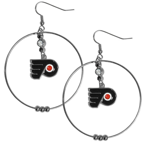 Philadelphia Flyers® 2 Inch Hoop Earrings