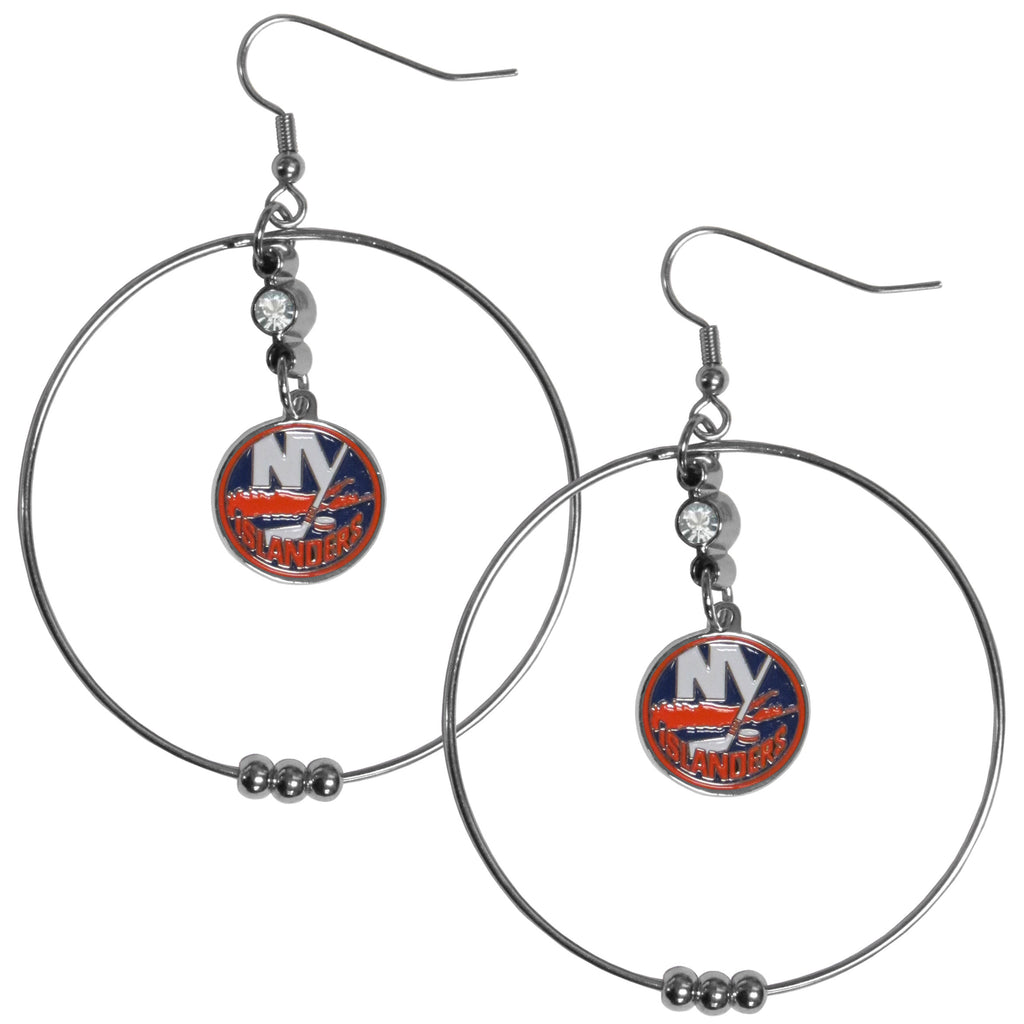 New York Islanders® 2 Inch Hoop Earrings