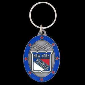 New York Rangers® Carved Metal Key Chain