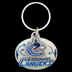 Vancouver Canucks® Carved Metal Key Chain
