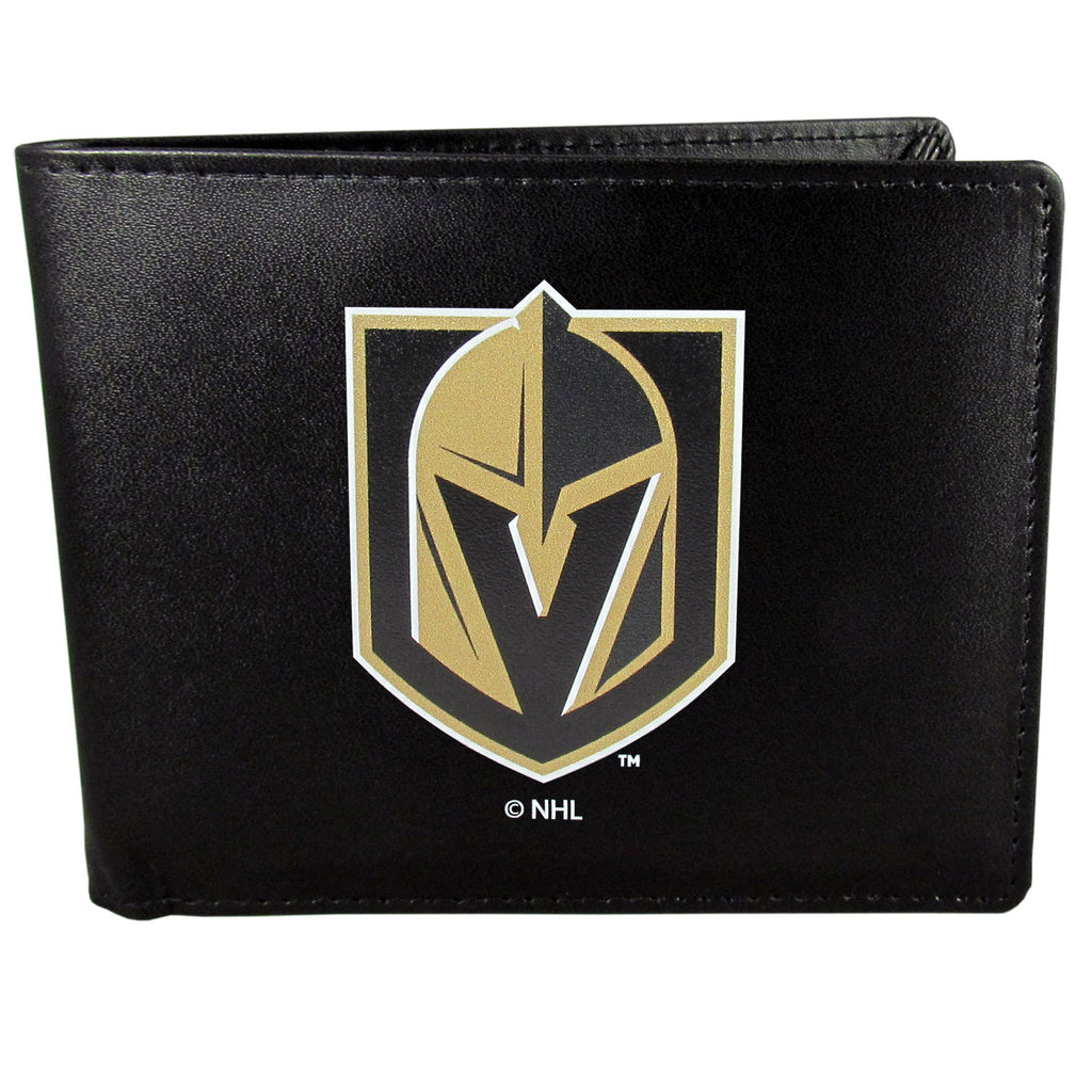 Vegas Golden Knights® Leather Bifold Wallet - Std, Large Logo