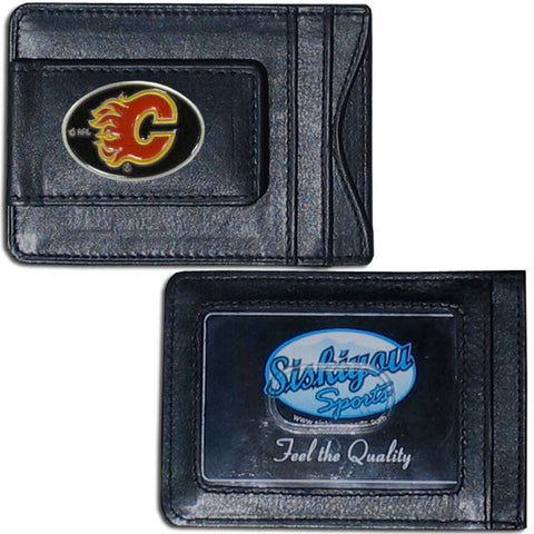 Calgary Flames® Leather Cash & Cardholder