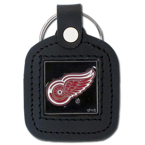Detroit Red Wings   Square Leatherette Key Chain 