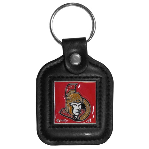 Ottawa Senators   Square Leatherette Key Chain 