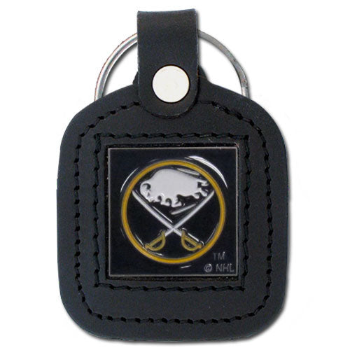 Buffalo Sabres® Square Leather Key Chain