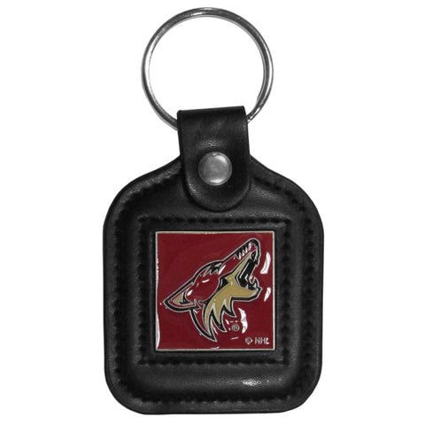 Arizona Coyotes® Square Leatherette Key Chain