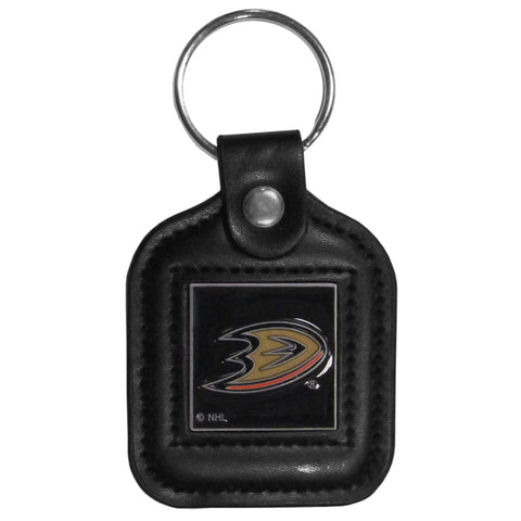 Anaheim Ducks® Square Leatherette Key Chain