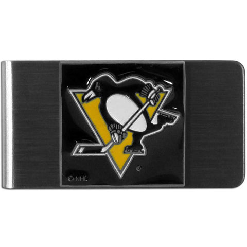 Pittsburgh Penguins   Steel Money Clip 