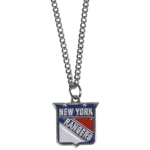 New York Rangers   Chain Necklace with Small Charm 