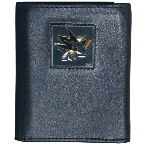 San Jose Sharks   Leather Tri fold Wallet 
