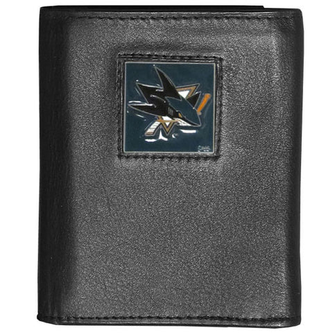 San Jose Sharks® Deluxe Leather Trifold Wallet
