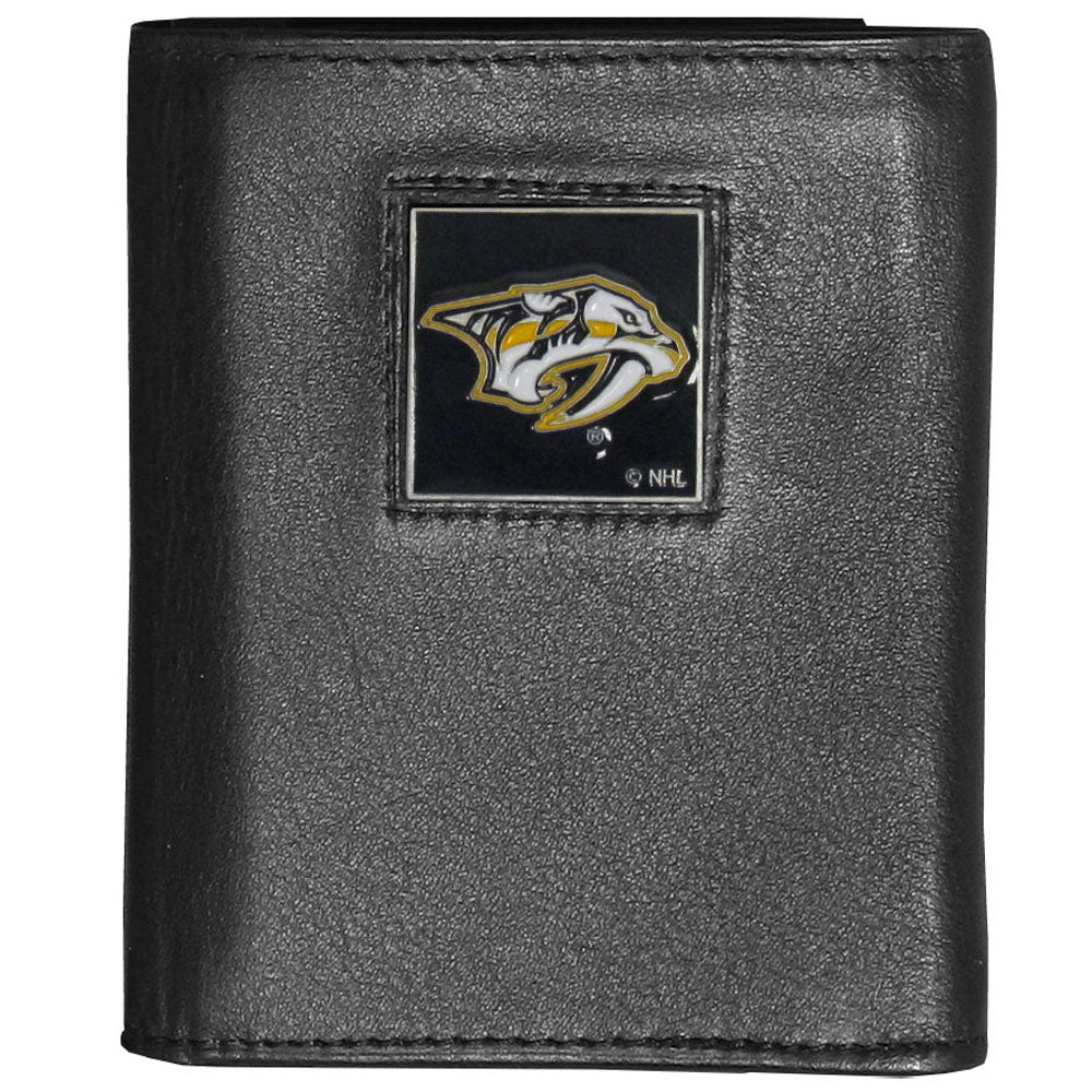 Nashville Predators® Deluxe Leather Trifold Wallet