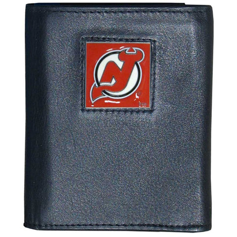 New Jersey Devils   Leather Tri fold Wallet 