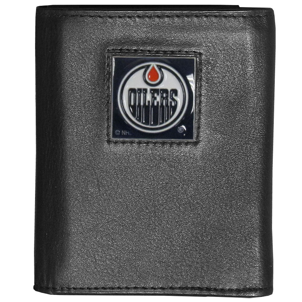 Edmonton Oilers® Deluxe Leather Trifold Wallet