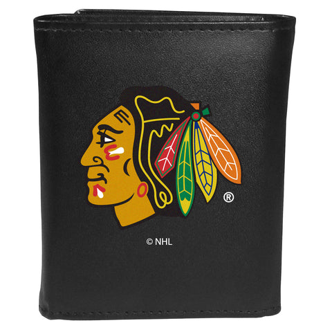 Chicago Blackhawks   Tri fold Wallet Large Logo 