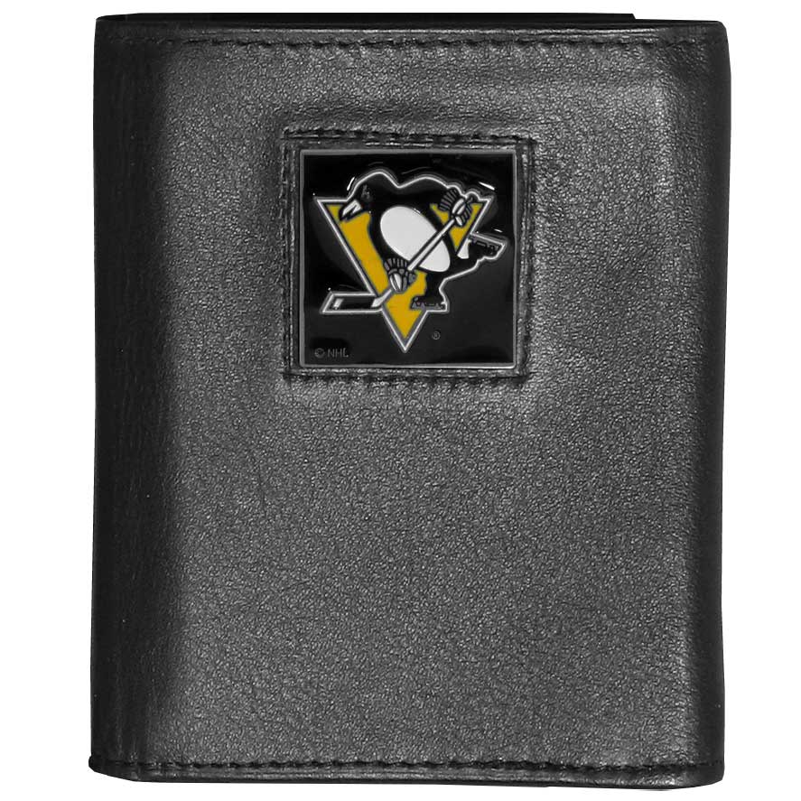 Pittsburgh Penguins® Leather Trifold Wallet