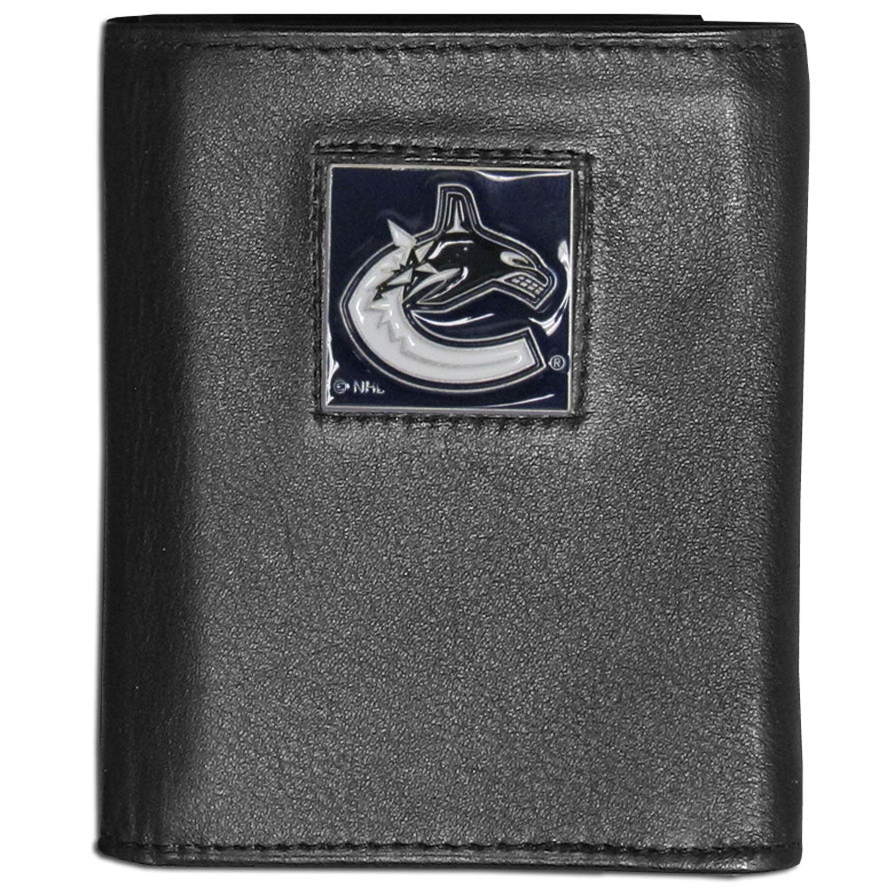 Vancouver Canucks® Leather Trifold Wallet