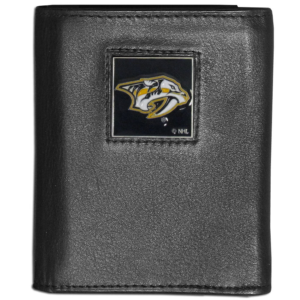 Nashville Predators® Leather Trifold Wallet