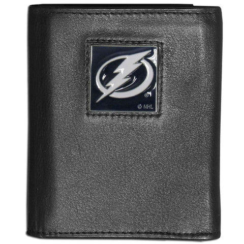 Tampa Bay Lightning   Leather Tri fold Wallet 