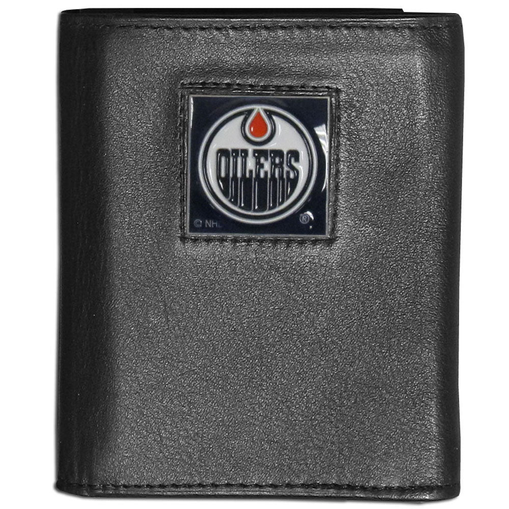 Edmonton Oilers® Leather Trifold Wallet