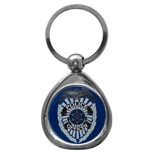 Police Chrome Key Chain - Alt