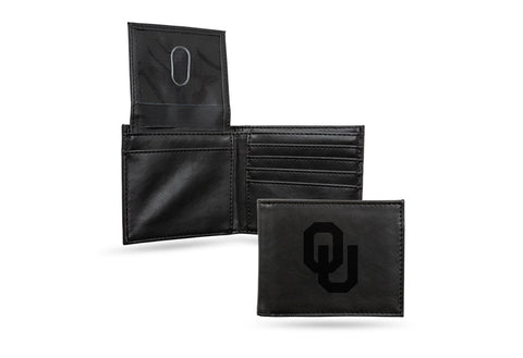 Oklahoma Sooners Laser Engraved Billfold