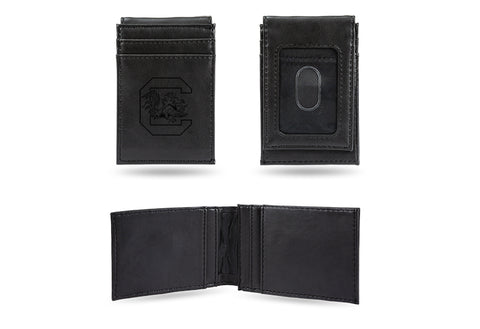South Carolina Gamecocks Laser Engraved Front Pocket Wallet