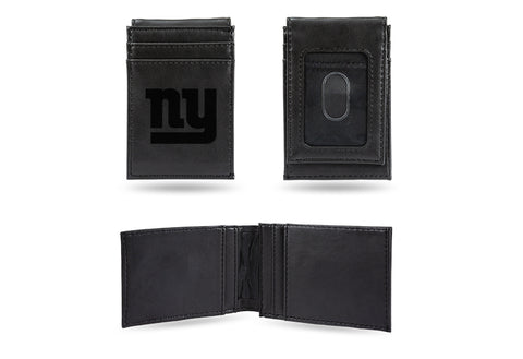 New York Giants Laser Engraved Front Pocket Wallet