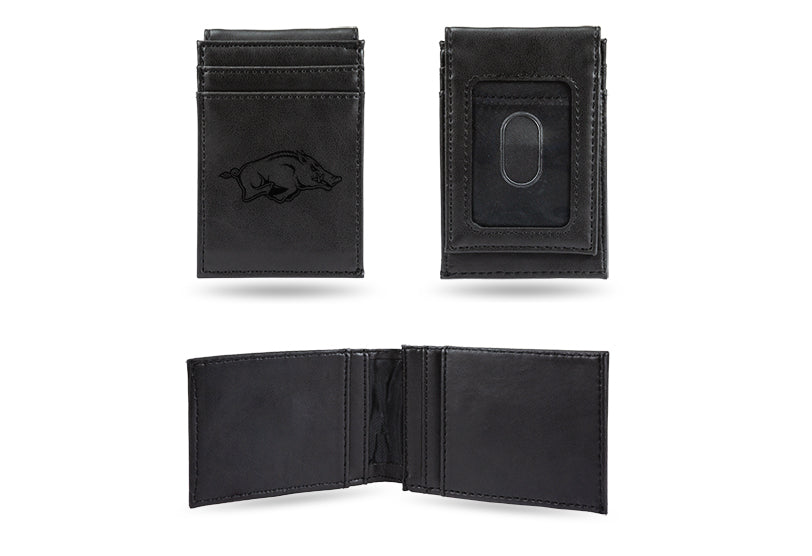 Arkansas Razorbacks Laser Engraved Front Pocket Wallet