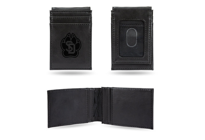 South Dakota Coyotes Laser Engraved Front Pocket Wallet