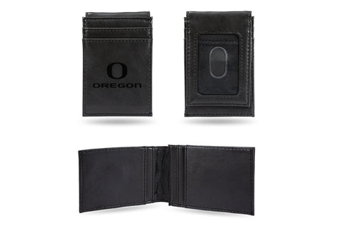 Oregon Ducks Laser Engraved Front Pocket Wallet