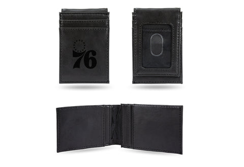 Philadelphia 76ers Laser Engraved Front Pocket Wallet