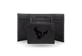 Houston Texans Laser Engraved Trifold Wallet