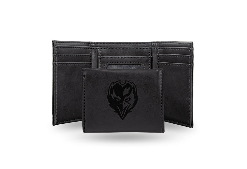 Baltimore Ravens Laser Engraved Trifold Wallet