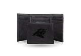 Carolina Panthers Laser Engraved Trifold Wallet