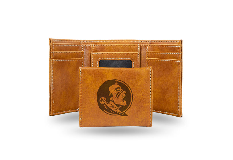 Florida State Seminoles Laser Engraved Trifold Wallet