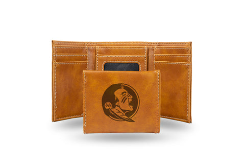 Florida State Seminoles Laser Engraved Trifold Wallet