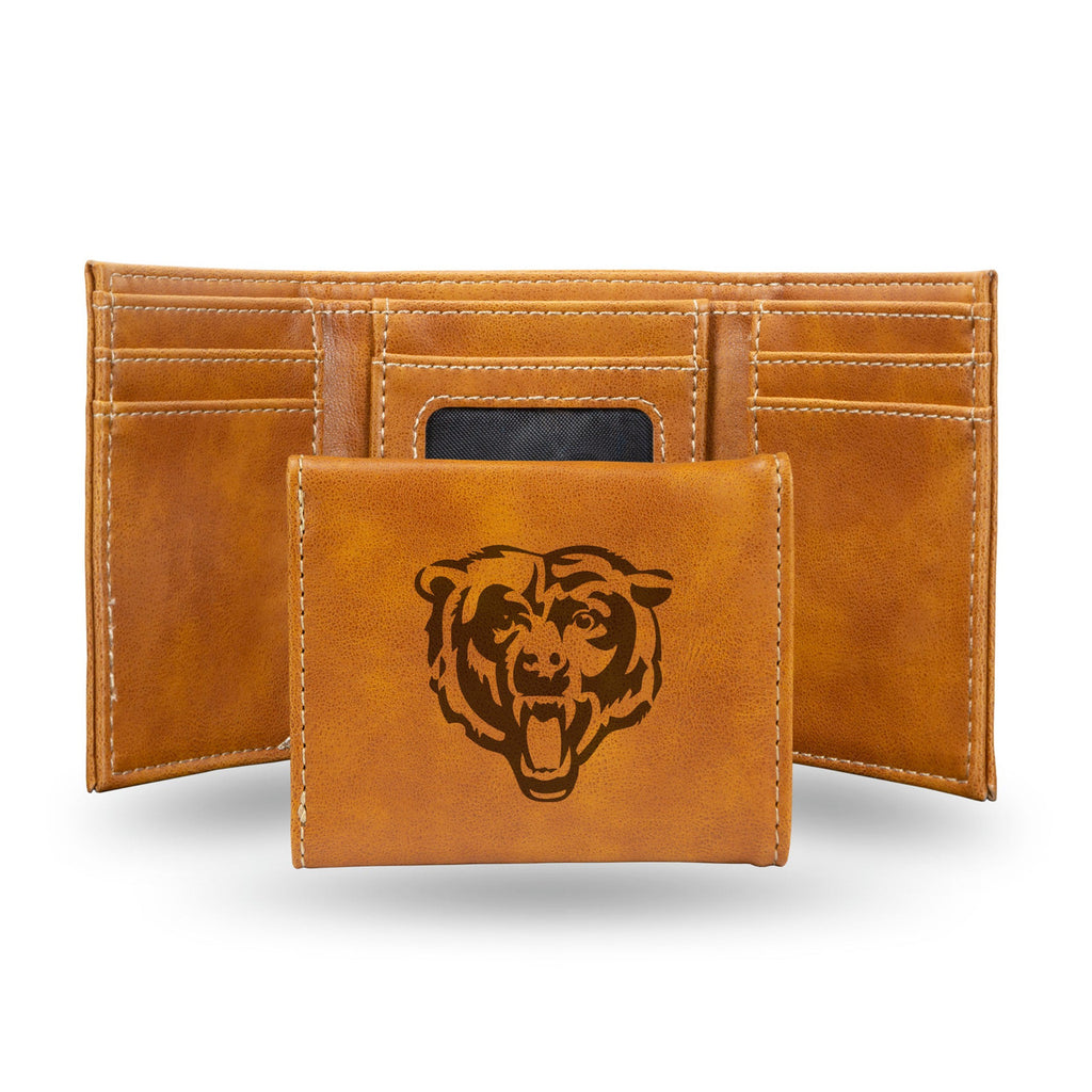 Chicago Bears Wallet Trifold Laser Engraved