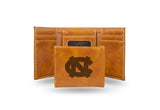 North Carolina Tar Heels Laser Engraved Trifold Wallet