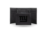 New York Giants Laser Engraved Trifold Wallet