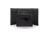 New England Patriots Laser Engraved Trifold Wallet