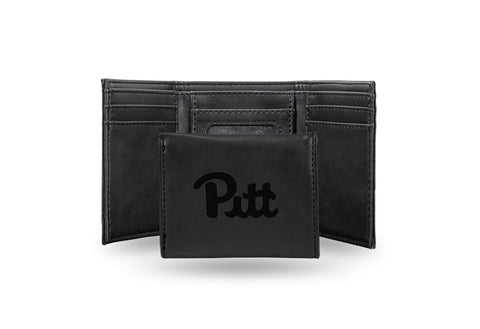 Pittsburgh Panthers Laser Engraved Trifold Wallet