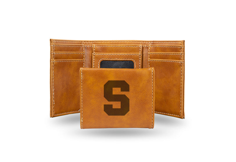 Syracuse Orangemen Laser Engraved Trifold Wallet