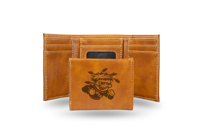 Wichita State Shockers Laser Engraved Trifold Wallet