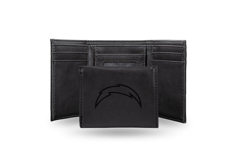 Los Angeles Chargers Laser Engraved Trifold Wallet