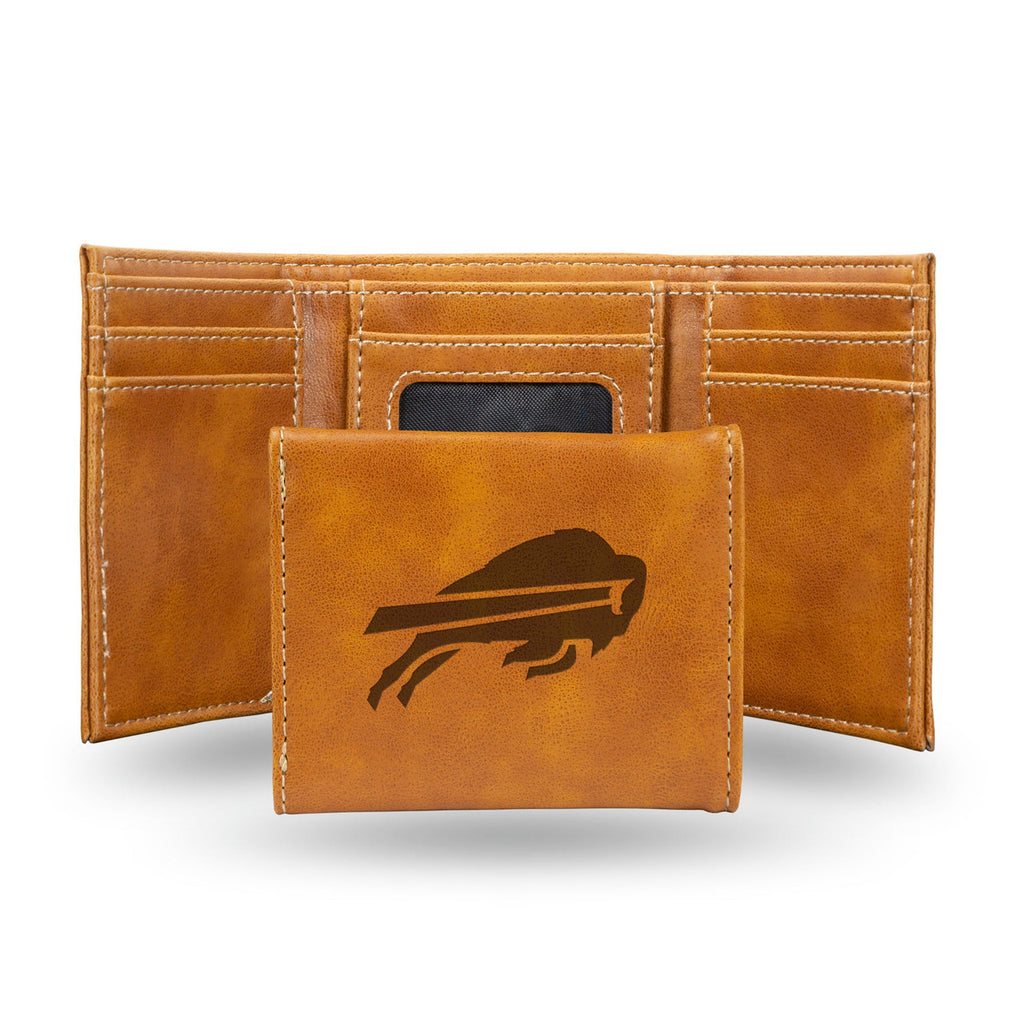 Buffalo Bills Wallet Trifold Laser Engraved