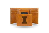 Illinois Fighting Illini Laser Engraved Trifold Wallet